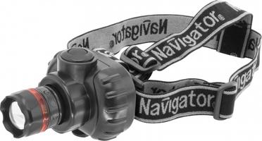 Navigator 94950 NPT-H03--3AAA фонарь налобный 1 LED, 3 режима, фокус