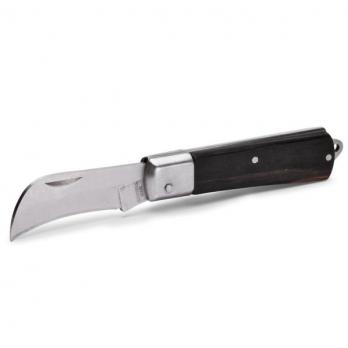 КВТ Нож монтера складной, лезвие изогнутое НМ-02