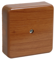 IEK Коробка распаячная КМ41216-05 для о/п 75 х 75 х 28 IP20, дуб, с контактной группой