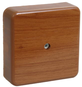 IEK Коробка распаячная КМ41216-05 для о/п 75 х 75 х 28 IP20, дуб, с контактной группой