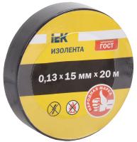 IEK Изолента Х/Б 19 мм 21 метр, черная