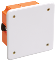 IEK Коробка распаячная КМ41022 для полых стен 92 х 92 x 45 с саморезами, пластик. лапки, с крышкой