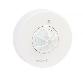 Smartbuy 024 Датчик движения инфракр. потолочн. 1200Вт, 360°, до 8м, IP33 145593