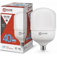 IN HOME Лампа LED-HP-PRO 40Вт 230В Е27 с адаптером E40 6500К 3600Лм