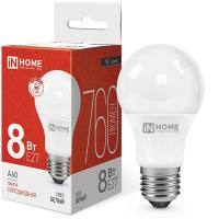 IN HOME Лампа светодиодная LED-A60-VC 8Вт 230В Е27 4000К 760Лм