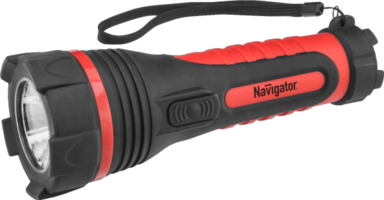 Navigator 71594 NPT-R08-2D фонарь пластик + резина 1 LED 1Вт